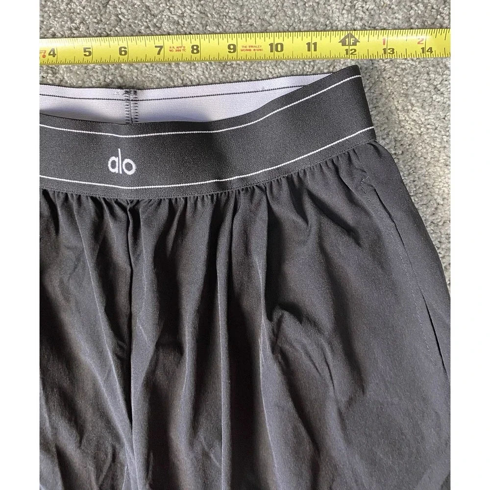 ALO Yoga Women's Suit Up Trouser Black Wide Leg Pants Size Medium Trousers